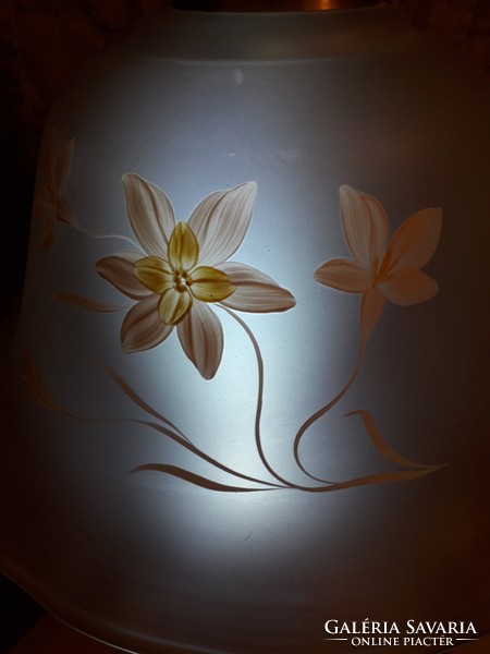 Mid century DORIA exkluzív kézzel festett mennyezeti lámpa jelzett eredeti