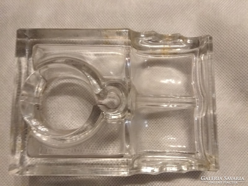 Glass calamari with ink holder
