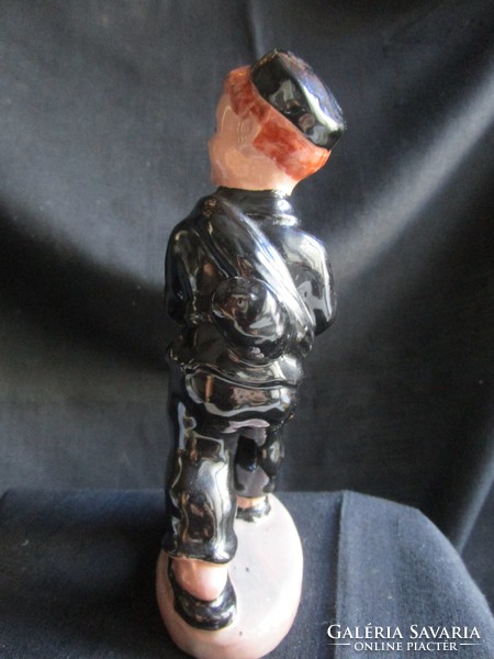 Lucky chimney sweep marked ceramic sculpture retro ornament