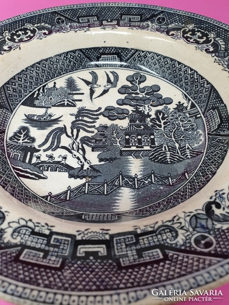 Antik kinaizáló RM Stone Chine angol tányér- CZ