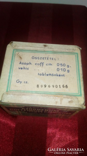 Pharmacy! Azophenum coffeinum citricum tablet origin box
