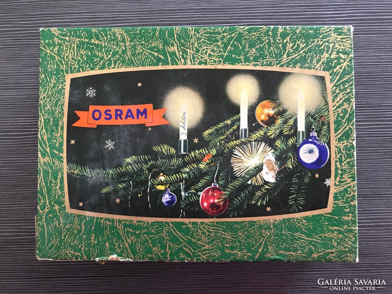Antique osram christmas light bulb, light string, lantern