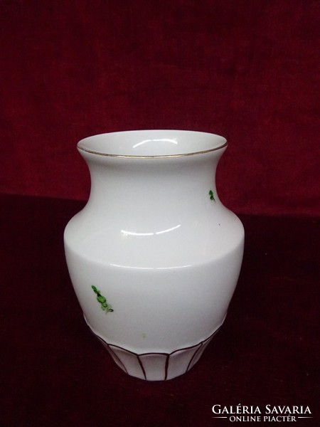 Herend porcelain vase with beautiful hand painting, 14 cm high. He has!