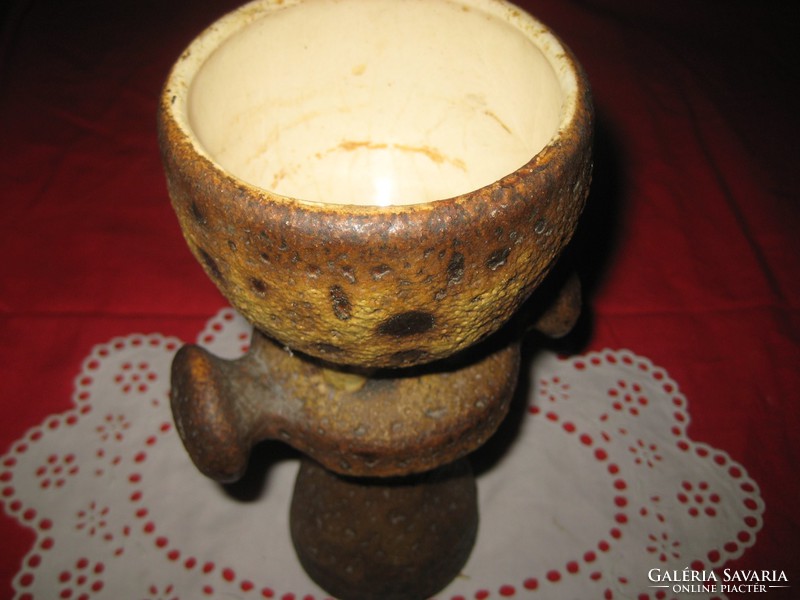 Pirogranit  kerámia váza ,13 x 22  cm