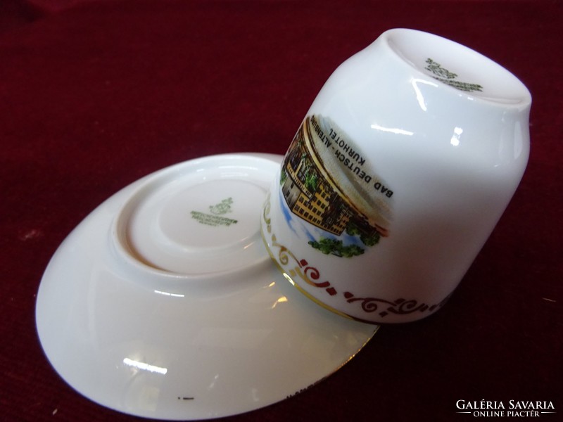 Hutschenreuther minőségi német porcelán kávéscsésze + alátét. Vanneki!