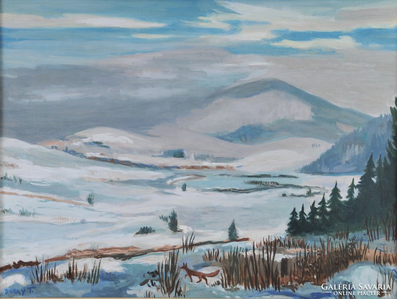 Attributed to Tibor Duray (1912-1988): winter silence,