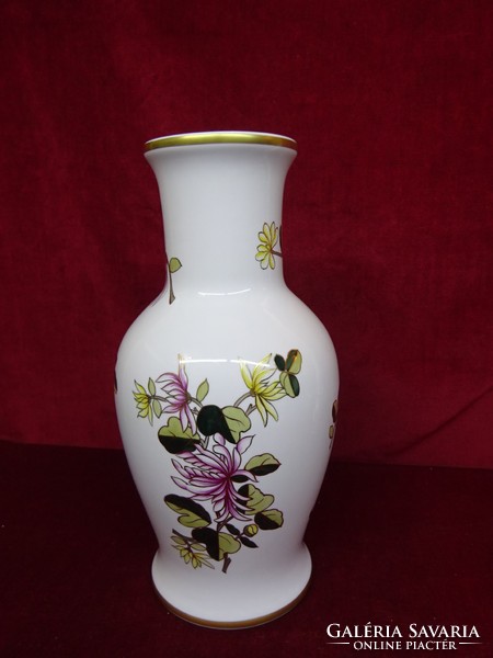Hollóházi porcelán ritka mintás váza, 36 cm magas. Vanneki!