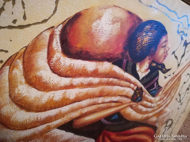 Szürrealista festmény Haiti 91x60 cm