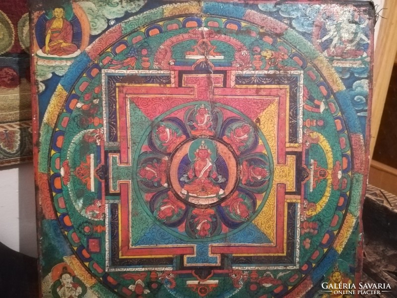 Tibeti Amithaba mandala , vallásos kép, festmény