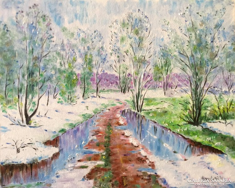 Natalia Hepp: winter landscape (50x38)