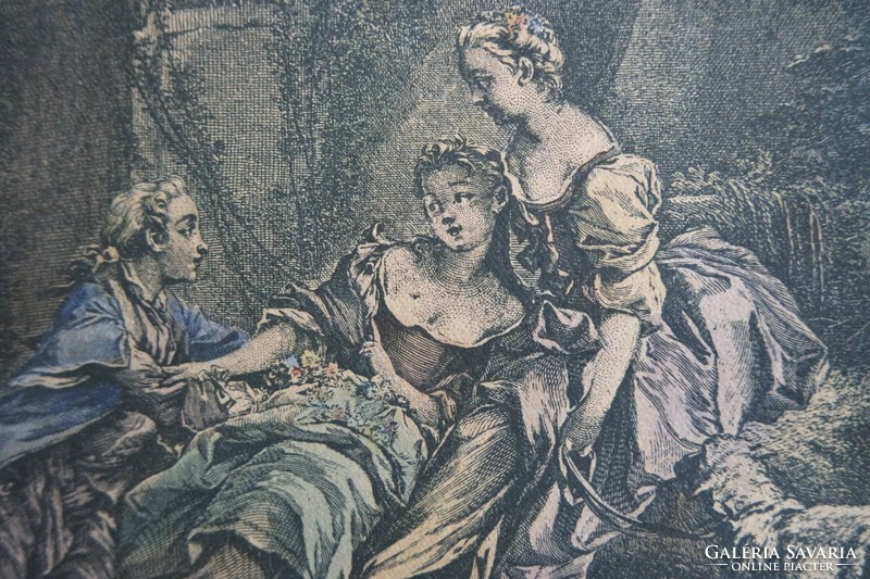 After Francois Boucher (1703-1770) Engraved by Jean Daulle metszet