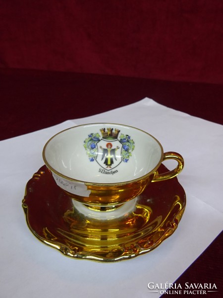 Arzberg Bavaria minőségi német porcelán kávéscsésze + alátét. München címerrel. Vanneki!