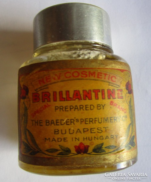 Brillantine Budapest hair shiner mustache conditioner - conditioner original glass 1928 25% content