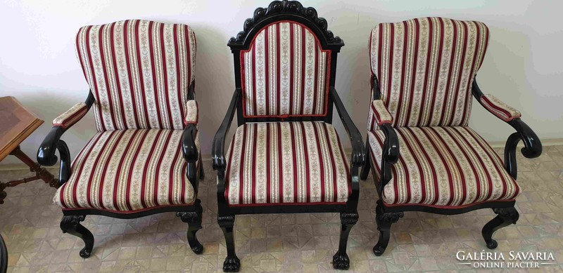 Neo-baroque armchair with armrests 2pcs