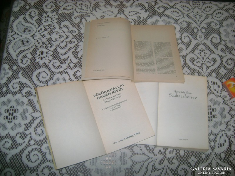 Retro szakácskönyv - három darab - 1985, 86....