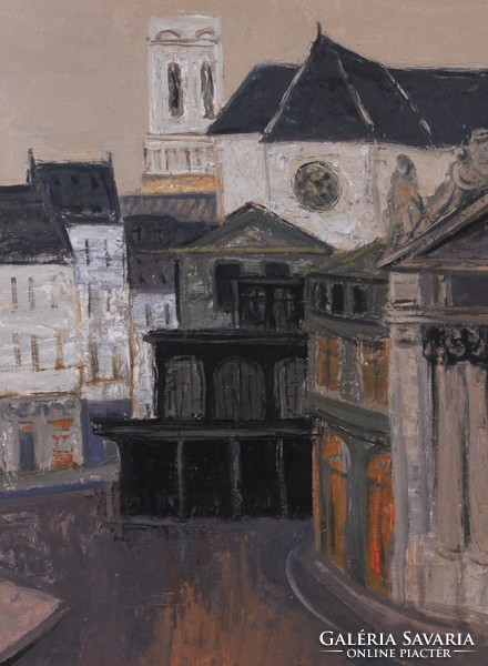 Tamás Ervin (1922-1996): Párizsi utcakép, 