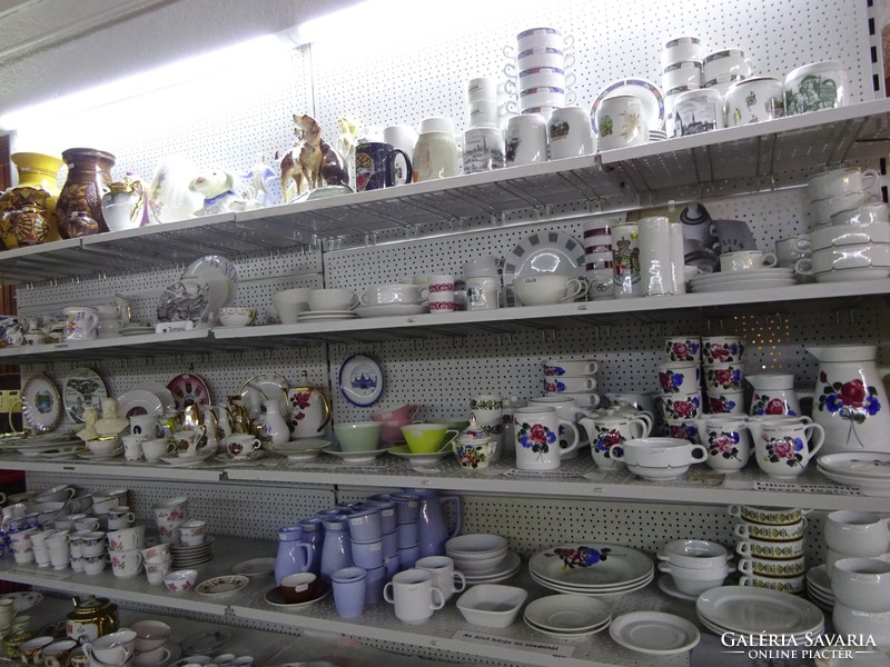 Zsolnay porcelán süteményes készlet, arany tollazott. Vanneki!