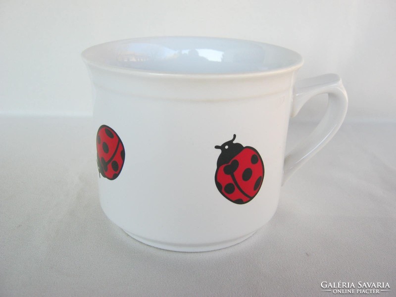 Ladybug ceramic large mug