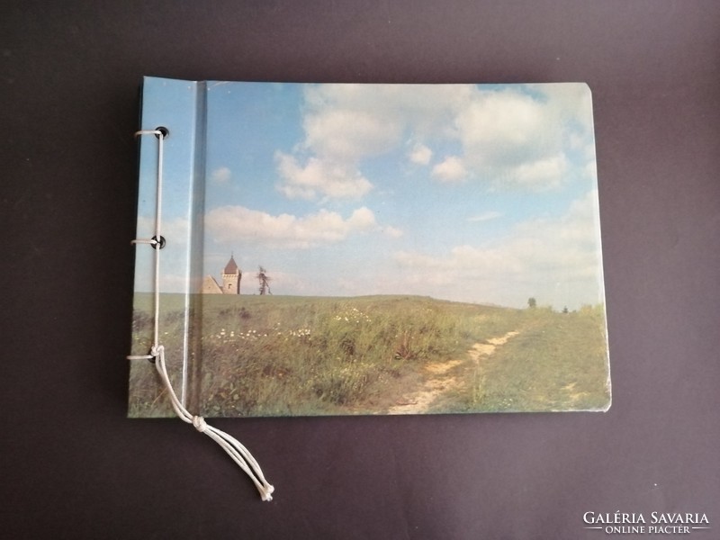 Old retro unused photo album with landscape - ep