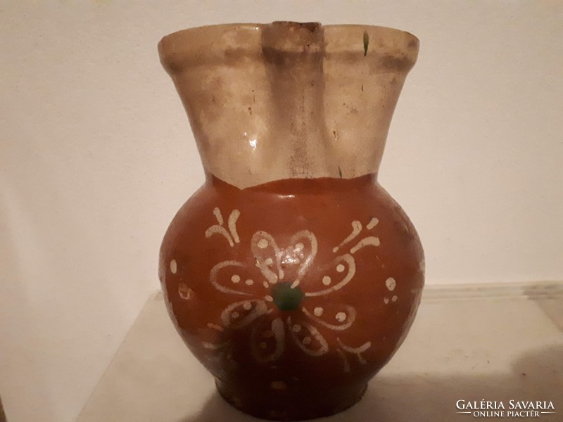 Antique earthenware jug, pitcher