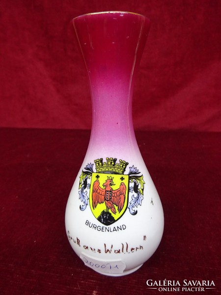 EIGL minőségi porcelán váza, magassága 13,5 cm.  kék ajándék. Vanneki!
