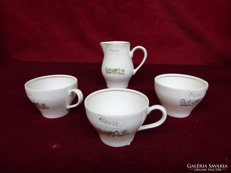German porcelain coffee set for three people, piece held in a display case. He has!