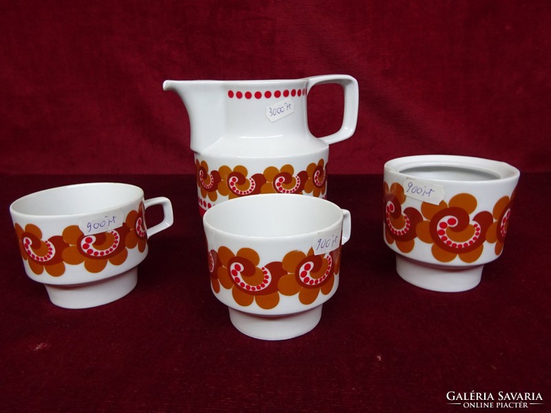 Colditz minőségi német porcelán két személyes teáskészlet, négy darabos. Vanneki!