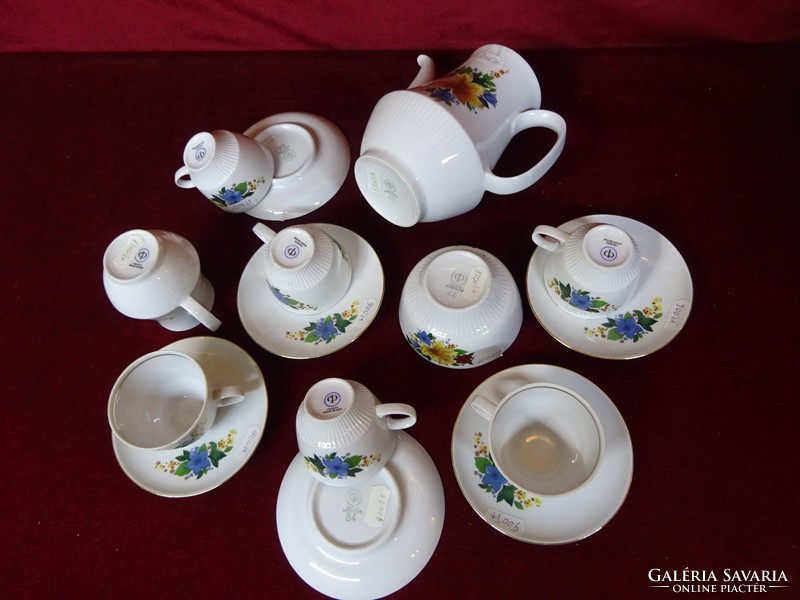 Colditz minőségi német porcelán hat személyes kávéskészlet. Vanneki!