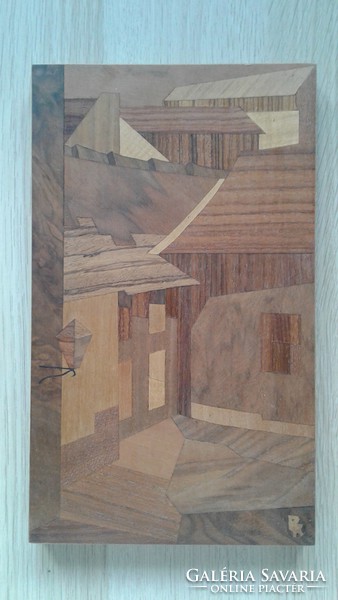Radványi street section marquetry