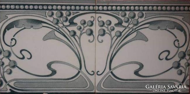 Antik Wessel´s wandplatten fabrik - Bonn szecessziós csempe a századfordulóról (1900-1910) 14,5x14,5