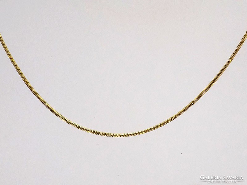 Yellow gold engraved snake chain (zal-au73288)