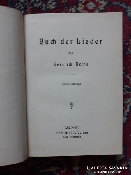 Heine: Buch der Lieder