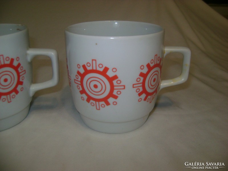 Zsolnay tea mug, cup - three pieces together