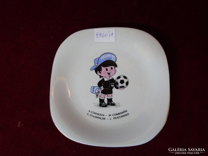 Argentin porcelán tálka, az 1978-as labdarúgó világbajnokságról. Vanneki!