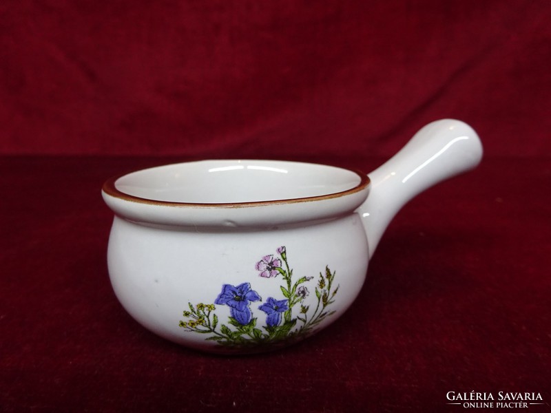 Francia porcelán fondue kiöntő, felső átmérője 6,5 cm, magassága 4 cm. Vanneki!