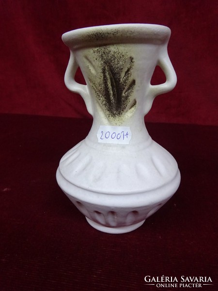 Két füles porcelán váza, magassága 14,5 cm. Vanneki!