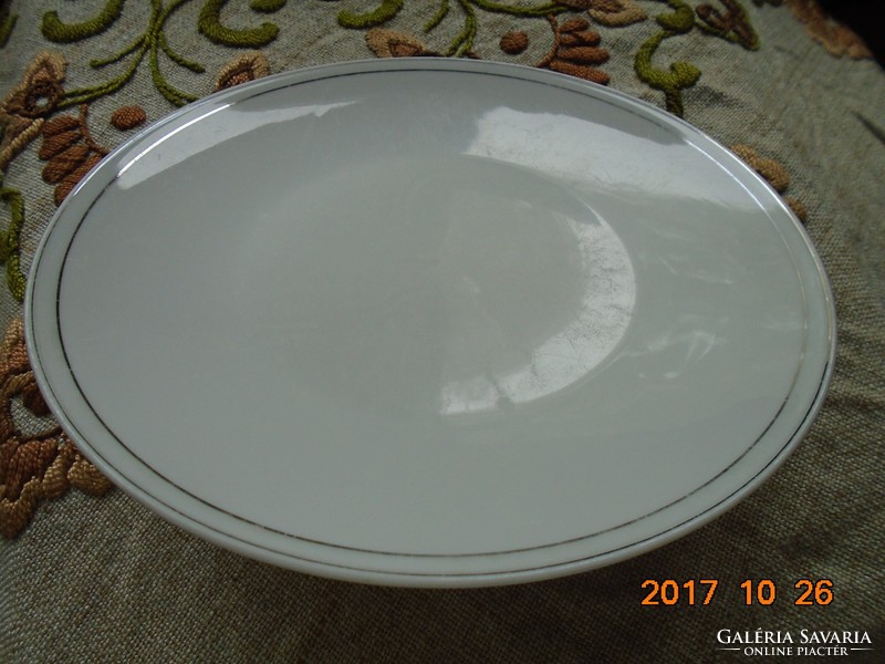 Rosenthal ezüst csíkos tál 24,7 cm