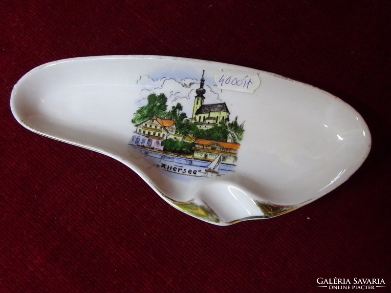 Plankenhammer bavaria german porcelain, antique ashtray, hand painted, attersee. He has!