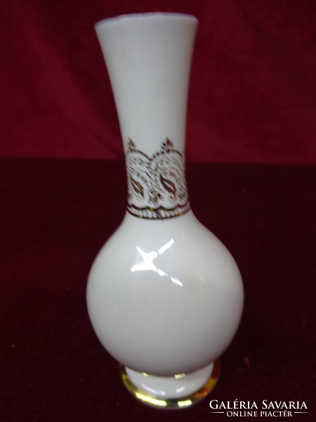 W jelű, minőségi német porcelán váza, Schladming  felirattal és látképpel. Vanneki!