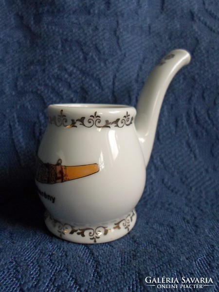 Porcelain commemorative jasper, breath horn motif, flawless