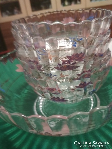 At a good price!! Very nice glass compote set
