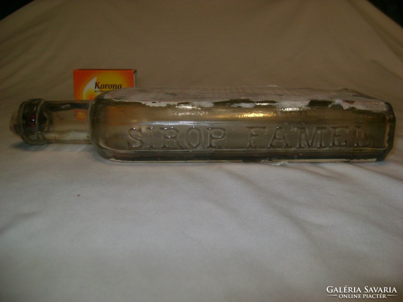  SIROP FAMEL - antik címkés gyógyszeres üveg