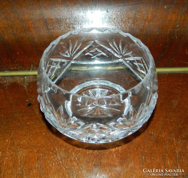 Kristály üveg asztalközép tál