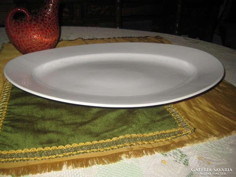 Zsolnay, old, large shield tray 43 x 30 cm