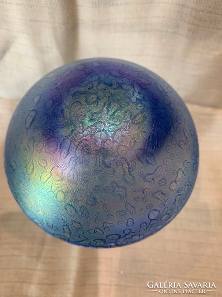 Muranoi üveg gomba szivárványos színekkel