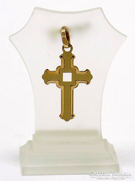 Gold cross pendant (zal-au80615)