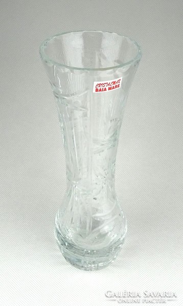1A137 Csiszolt szálváza kristály váza 19.5 cm