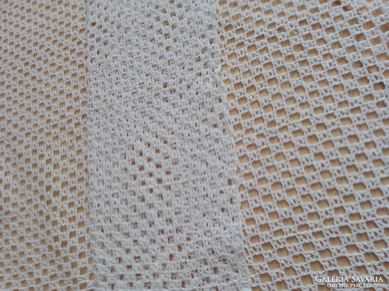 Crochet curtain, 132 x 260 cm + 13 cm fringe