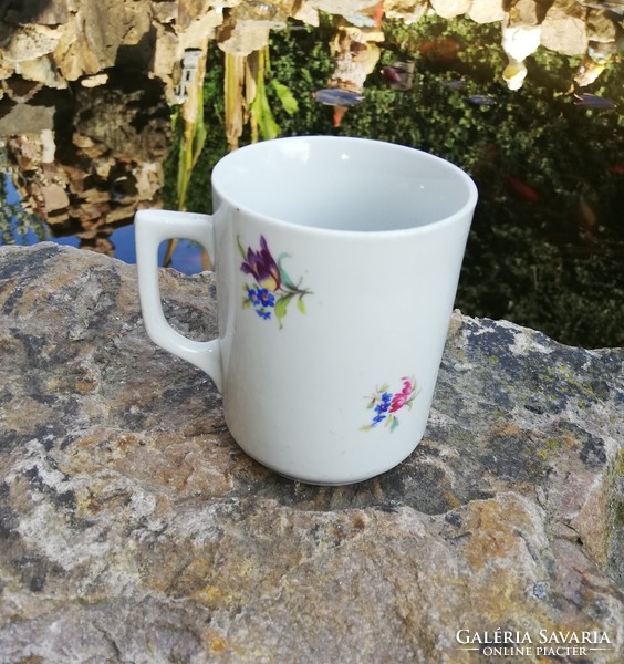 Rare zsolnay floral mug, beautiful collectible piece