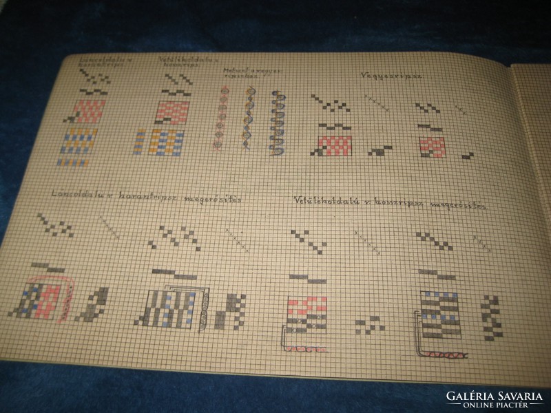 Needlework booklet from the thirties with beautiful old knitting patterns, 25 x 18 cm